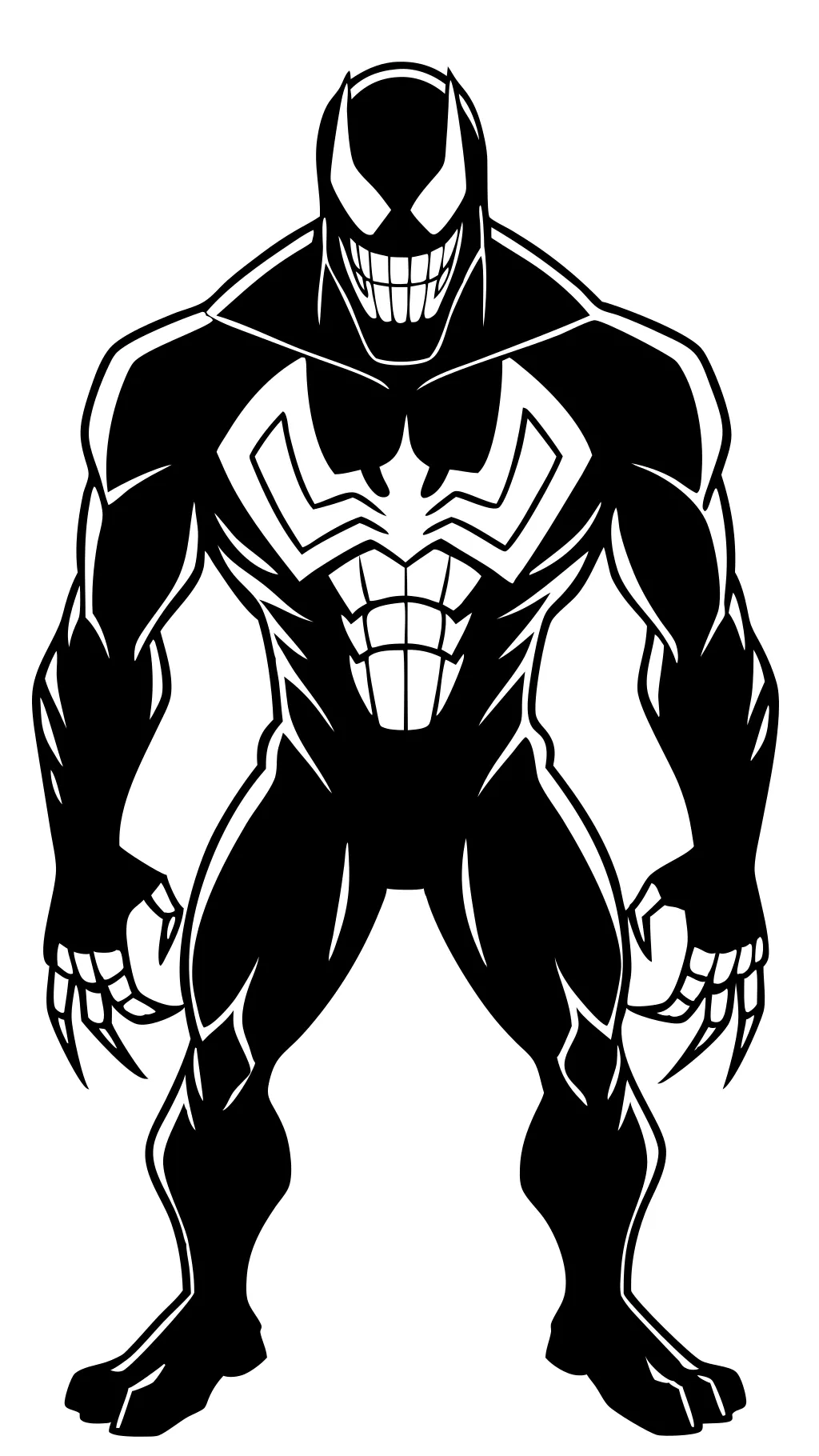 venom from spiderman coloring pages